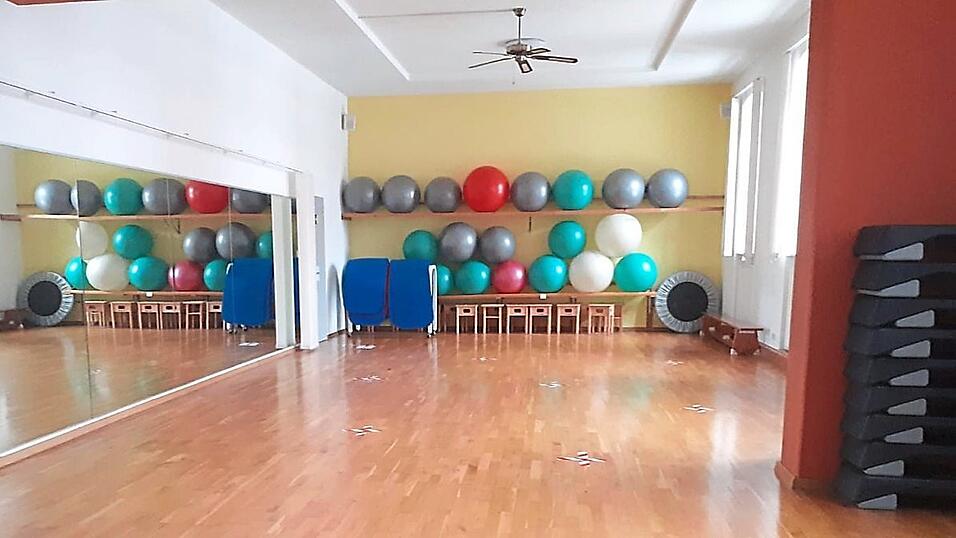 Leere R&auml;umlichkeiten - so sieht es pandemiebedingt derzeit in den Bereichen Fitness und Gymnastik aus.