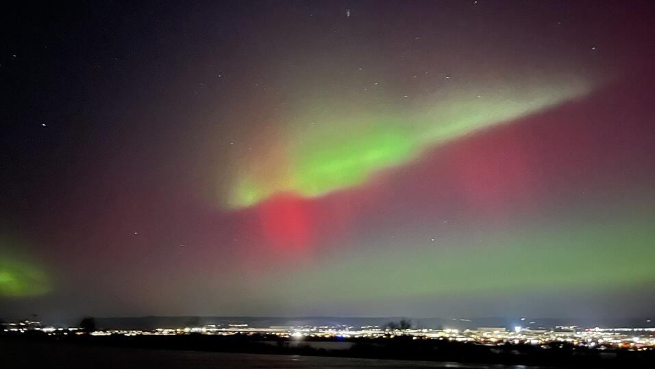 Auch in Dingolfing waren die Polarlichter zu sehen.
