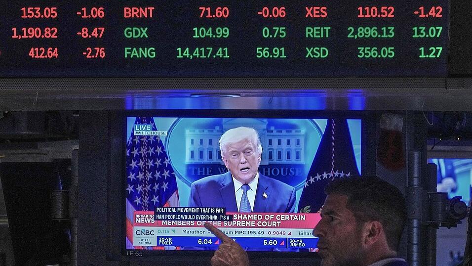 Auch die Zoll-Politik von Donald Trump wird Thema beim Besuch von Bundeskanzler Merz sein. Auch die Zoll-Politik von Donald Trump wird Thema beim Besuch von Bundeskanzler Merz sein.