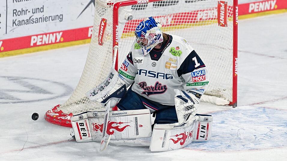 War immer wieder zur Stelle: Eisb&auml;ren-Keeper Jonas Stettmer.