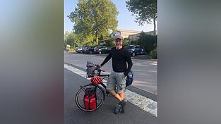 Mit seinem Rad legte Ulrich Dombrowsky 1.800 Kilometer zurück.