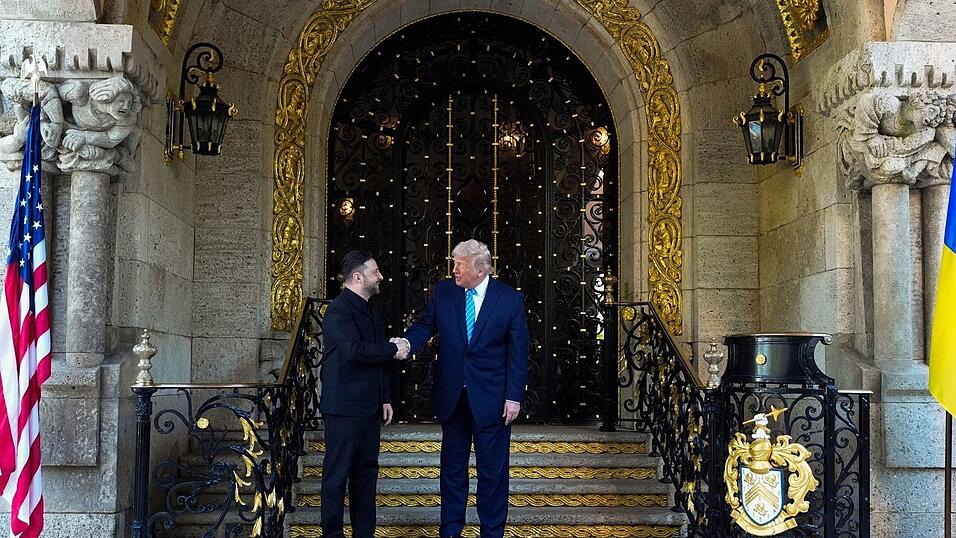 Trump empfing den Ukrainer in seinem Privatclub Mar-a-Lago.