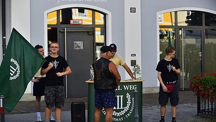 Einige wenige Teilnehmer fanden sich zur Versammlung in Moosburg ein.