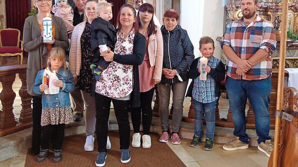 Leon Bauer wurde in der Bergkirche Herzogau getauft.