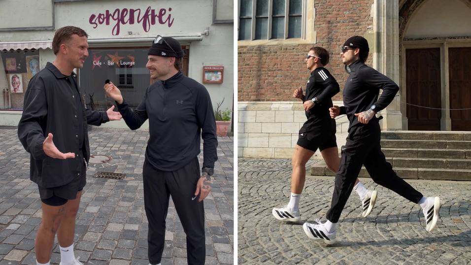 Leidenschaftliche L&auml;ufer und &bdquo;Run&nbsp;and Rave&ldquo;-Organisatoren: Michael Ernest (links) und Maximilian Winner.