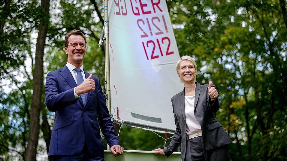 Hendrik Wüst und Manuela Schwesig bei einem Termin. Hendrik Wüst und Manuela Schwesig bei einem Termin.
