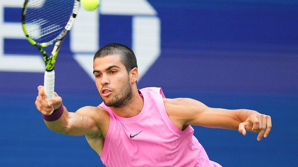 Carlos Alcaraz ist bei den diesjährigen US Open noch ohne Satzverlust.