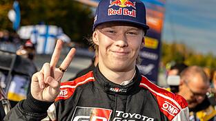 Kalle Rovanperä aus Finnland ist Rallye-Weltmeister. Kalle Rovanperä aus Finnland ist Rallye-Weltmeister.
