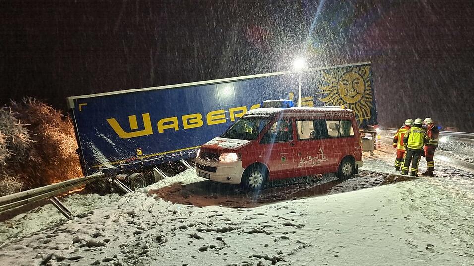 Der Lastwagenfahrer blieb gl&uuml;cklicherweise unverletzt.