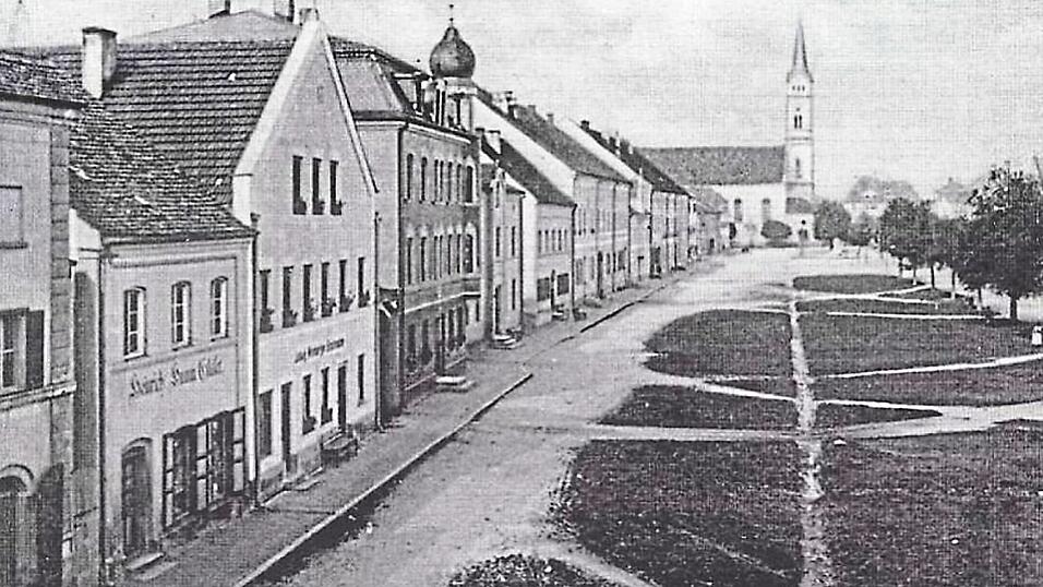 Vor &uuml;ber 100 Jahren waren auf Preysing- und Ludwigplatz weit und breit keine Autos zu sehen.