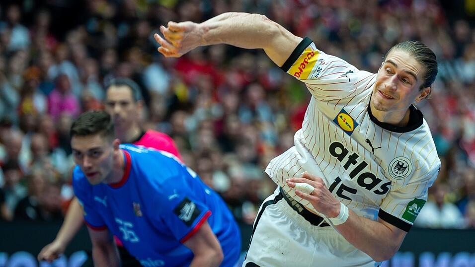 Juri Knorr ist Deutschlands bester Spieler in der ersten Halbzeit.