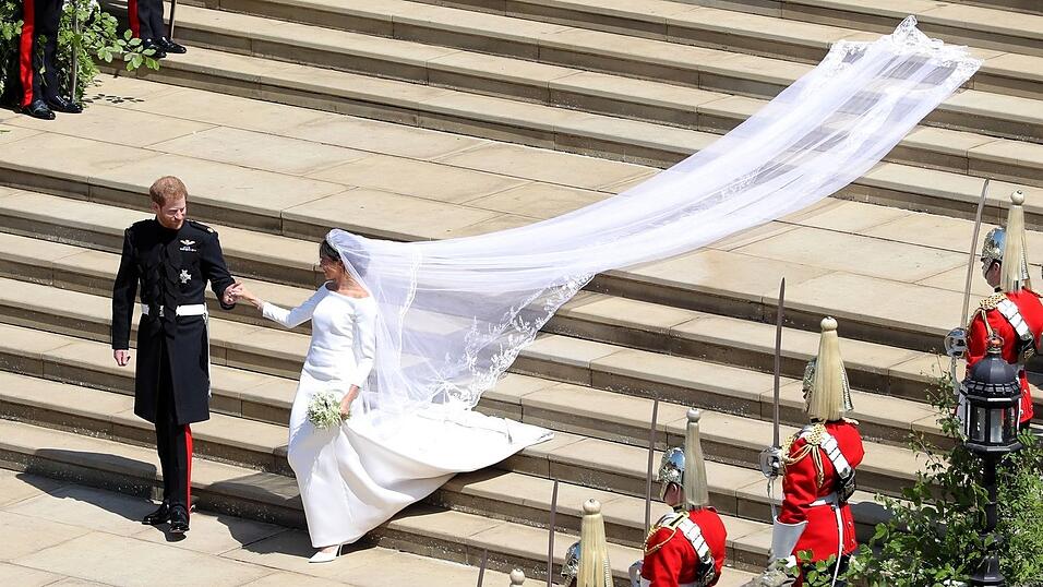 Noch alles harmonisch: Die Hochzeit von Harry und Meghan. (Archivbild) Noch alles harmonisch: Die Hochzeit von Harry und Meghan. (Archivbild)