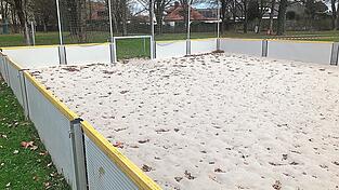 Das einzige Beachsoccer-Feld im Stadtgebiet w&uuml;rde den Pl&auml;nen des Volleyballvereins Nawaro zum Opfer fallen.