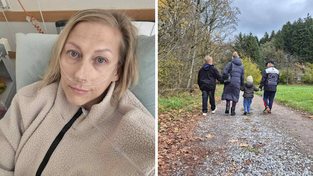 Jasmin Lorenz hat dem Krebs eine Kampfansage gemacht./Lorenz mit ihren drei Söhnen Ben (links), Vincents (rechts) und Samu. 