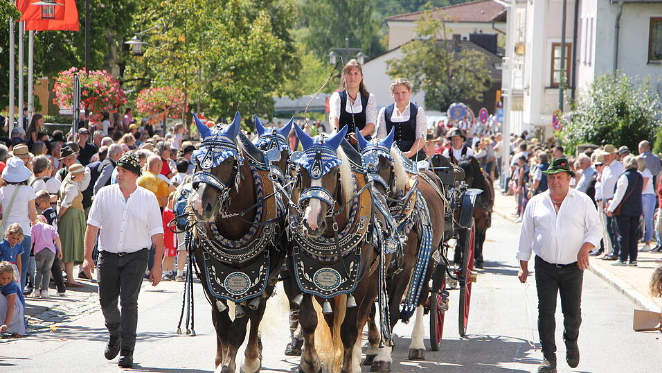 Der 35. Rosstag in Bad K&ouml;tzting. Bilder vom Festumzug &bdquo;Landwirtschaft und Handwerk von damals&ldquo;.