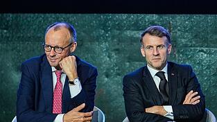 Wollen Europas Wirtschaft wieder auf Spur bringen, sind sich aber nicht ganz einig, wie: Bundeskanzler Friedrich Merz und der franz&ouml;sische Pr&auml;sident Emmanuel Macron. (Archivfoto)