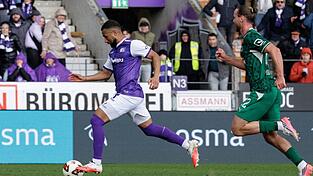 Die Fürther liefen immer wieder hinterher, so wie beim 1:0 für Osnabrück durch Daniel-Kofi Kyereh (l). Die Fürther liefen immer wieder hinterher, so wie beim 1:0 für Osnabrück durch Daniel-Kofi Kyereh (l).