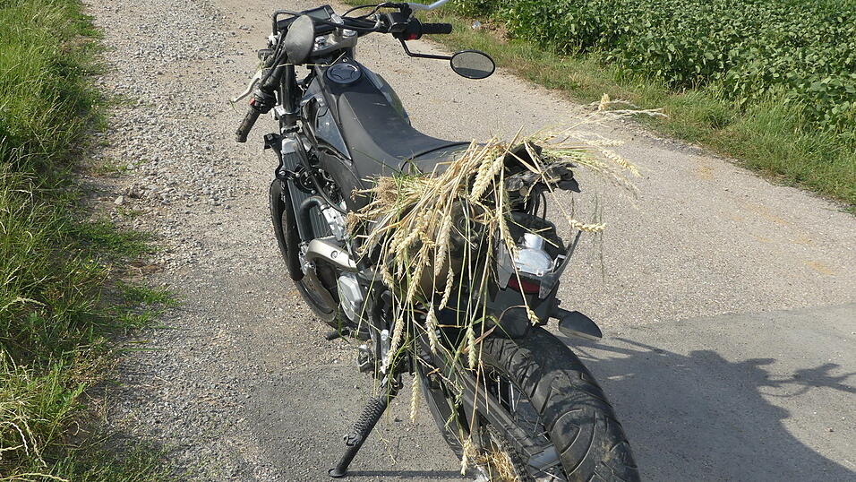 Das Motorrad musste abgeschleppt werden.