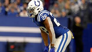 Überragender Akteur beim Sieg der Indianapolis Colts gegen die Buffalo Bills: Runningback Jonathan Taylor. Überragender Akteur beim Sieg der Indianapolis Colts gegen die Buffalo Bills: Runningback Jonathan Taylor.
