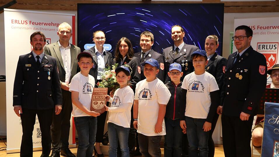 Die Sieger aus Geiselh&ouml;ring, Leiter Ludwig Reitinger (li).