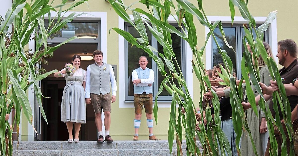Christine Fuchs und Florian Hornauer heirateten in Rettenbach