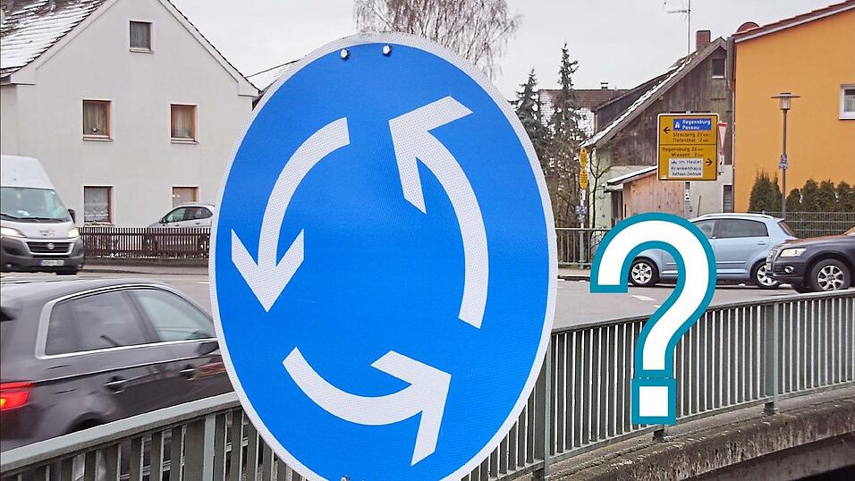 Funktioniert beim Rosenhof in Wörth ein Mini-Kreisel? Funktioniert beim Rosenhof in Wörth ein Mini-Kreisel?