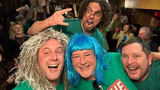 Die Luschen (v.l.): Thomas Kugel, Klaus Altmann, Thomas M&uuml;ller und hinten Dr. Peter Taubenhansl