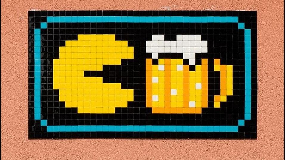 Der Künstler Invader hat es auch nach München geschafft. Der Künstler Invader hat es auch nach München geschafft.