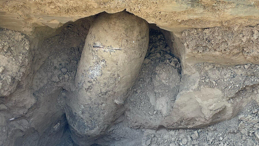 Die Fliegerbombe wurde bei Bauarbeiten gefunden. Die Fliegerbombe wurde bei Bauarbeiten gefunden.