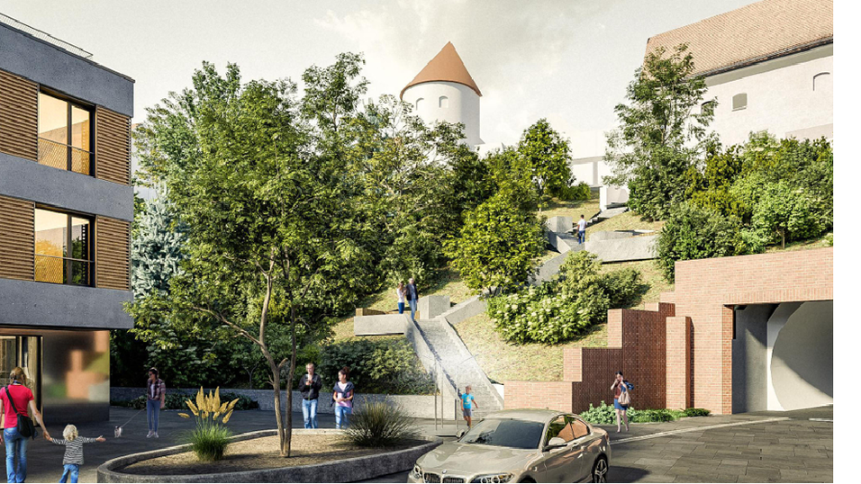 So ähnlich könnte der neue Quartiersplatz aussehen. Auch die Treppenanlage zu Oberen Stadt soll mit einem Teil des nun eingesparten Geldes für mehr Auftenthaltsqualität sorgen. (Symbol) So ähnlich könnte der neue Quartiersplatz aussehen. Auch die Treppenanlage zu Oberen Stadt soll mit einem Teil des nun eingesparten Geldes für mehr Auftenthaltsqualität sorgen. (Symbol)