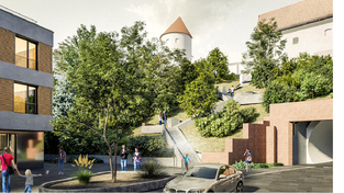 So ähnlich könnte der neue Quartiersplatz aussehen. Auch die Treppenanlage zu Oberen Stadt soll mit einem Teil des nun eingesparten Geldes für mehr Auftenthaltsqualität sorgen. (Symbol) So ähnlich könnte der neue Quartiersplatz aussehen. Auch die Treppenanlage zu Oberen Stadt soll mit einem Teil des nun eingesparten Geldes für mehr Auftenthaltsqualität sorgen. (Symbol)