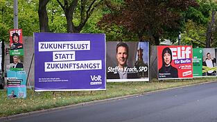Der Wahlkampf ist überall in Berlin präsent. (Archivbild) Der Wahlkampf ist überall in Berlin präsent. (Archivbild)