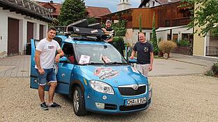 Was war das für ein Tripp (von rechts): Simon Weitzer, Michael Bauer und Andreas Steinkirchner.