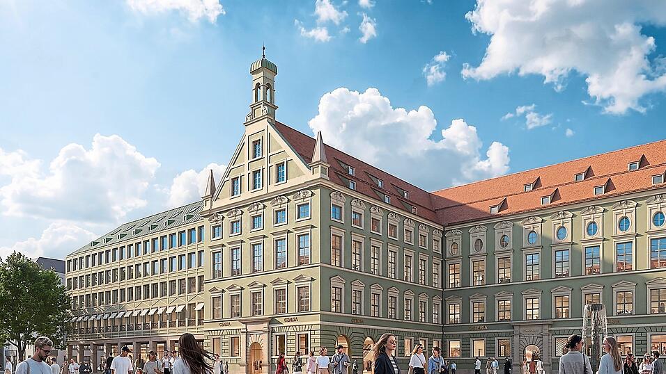 So soll ab 2029 die Fassade der Alten Akademie aussehen. Hierin will der neue Eigentümer Opes bis zu 120 Apartments als „Long-Stay-Konzept“ betreiben lassen. So soll ab 2029 die Fassade der Alten Akademie aussehen. Hierin will der neue Eigentümer Opes bis zu 120 Apartments als „Long-Stay-Konzept“ betreiben lassen.