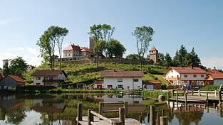 So idyllisch lag der Dorfweiher in Falkenfels im Juli 2017 da, als die Jury von „Unser Dorf hat Zukunft“ den Ort besichtigte. Er hat jedoch, wie auch der Neuweiher in Wiesenfelden, ein Blaualgenproblem. So idyllisch lag der Dorfweiher in Falkenfels im Juli 2017 da, als die Jury von „Unser Dorf hat Zukunft“ den Ort besichtigte. Er hat jedoch, wie auch der Neuweiher in Wiesenfelden, ein Blaualgenproblem.