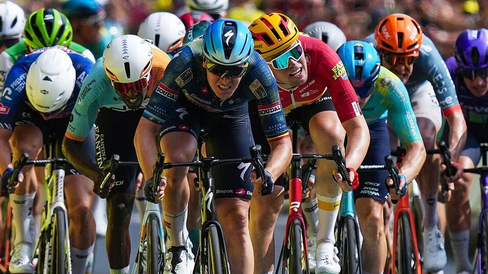 Es war der zweite Massensprint der Tour. Es war der zweite Massensprint der Tour.