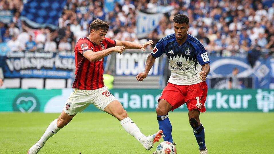 Sorgte für Heidenheim immer wieder für Gefahr: Luca Kerber (l).