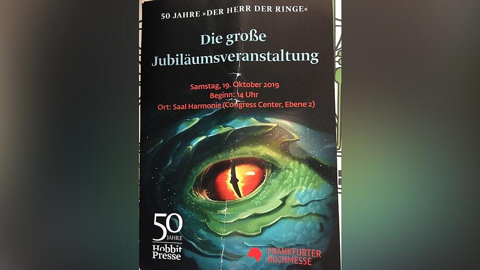 Das Plakat zur Jubiläumsveranstaltung '50 Jahre Herr der Ringe'. Das Plakat zur Jubiläumsveranstaltung '50 Jahre Herr der Ringe'.