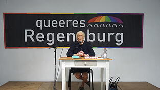 Autorin Georgine Kellermann bei der Lesung im M26.