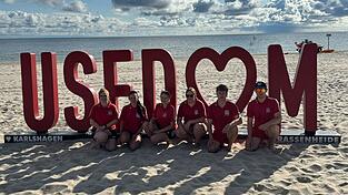 Sorgten auf Usedom für die Sicherheit: Leonie Schmid, Lena Ernst, Emilia Ring, Amelie Berger, Michael Schwarz, Simon Rieß (v.l.) Sorgten auf Usedom für die Sicherheit: Leonie Schmid, Lena Ernst, Emilia Ring, Amelie Berger, Michael Schwarz, Simon Rieß (v.l.)