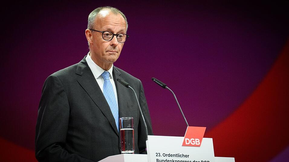 Merz drang beim DGB-Kongress mit seinen Reformappellen nicht durch.