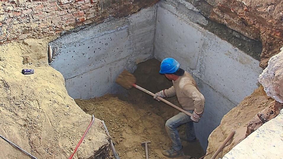 Hier soll das zentrale Treppenhaus entstehen.