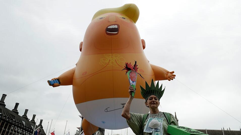Schon beim ersten Staatsbesuche Trumps gab es Proteste (Archivbild).