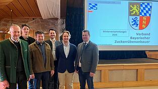 Die Referenten bei der Winterversammlung der Zuckerr&uuml;benanbauer 2026.