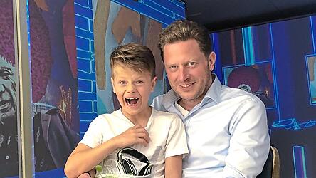 Frisch frisiert nach dem Benefiz-Haarschnitt des Salons Grünberger.