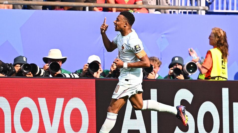 Kylian Mbappé erzielte sein insgesamt 20. WM-Tor. Kylian Mbappé erzielte sein insgesamt 20. WM-Tor.