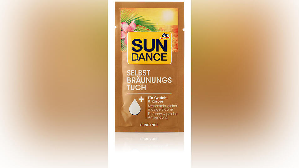 Das Bräunungstuch 'Sun Dance Selbstbräunungstuch von dm'. (Foto: dm)