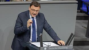 G&uuml;nter Baumgartner bei einer Rede im Deutschen Bundestag