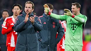 Bereit f&uuml;r das Topspiel: Harry Kane (l) und Manuel Neuer (r). (Archivbild)