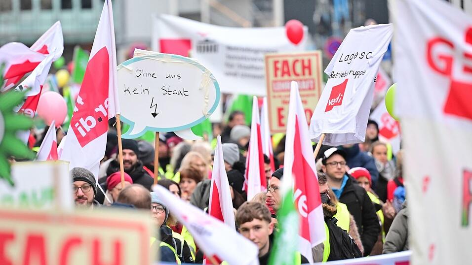 Warnstreik in der Hauptstadt.